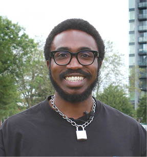 Smiling black man