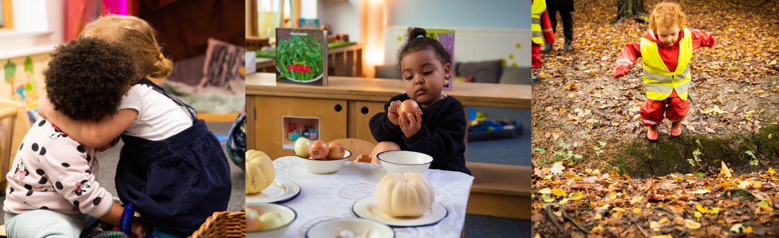 composite image of children playing at Willow Children's Centre