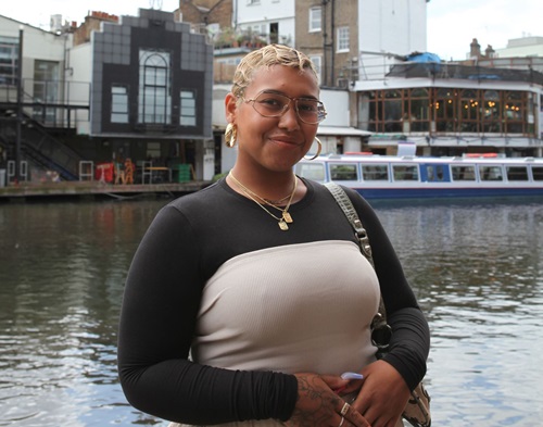 Image of Jazmine standing near Camden Lock